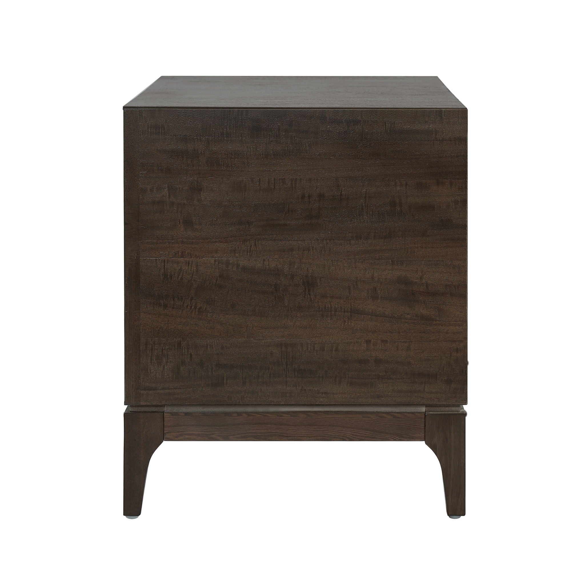 Japandi 2 Drawer Nightstand With Geometric Design
