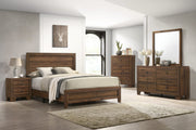 Millie - King 5 Piece Bedroom Set - Brown Cherry