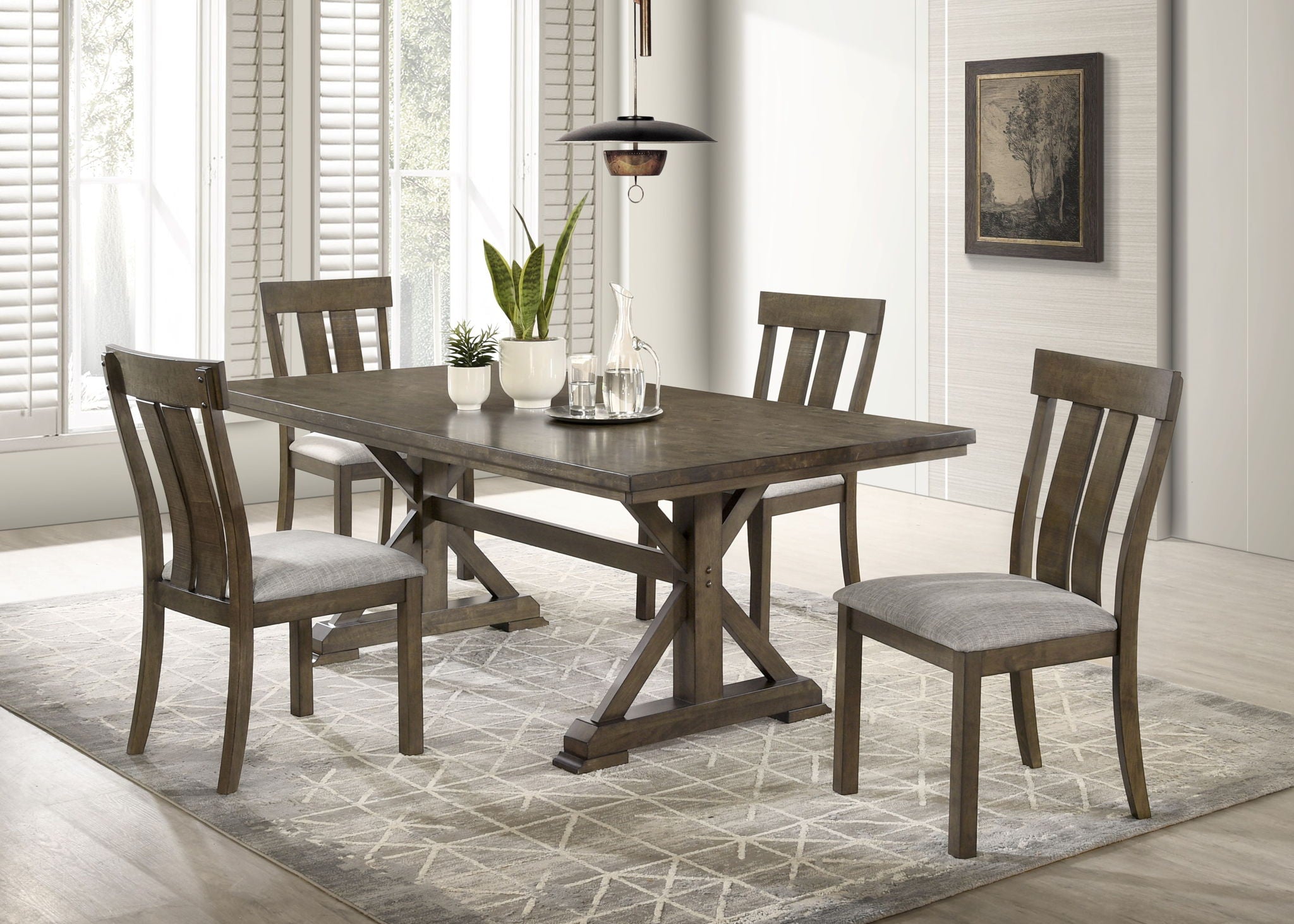 Lloyd - Side Chair (Set of 2) - Brown / Gray