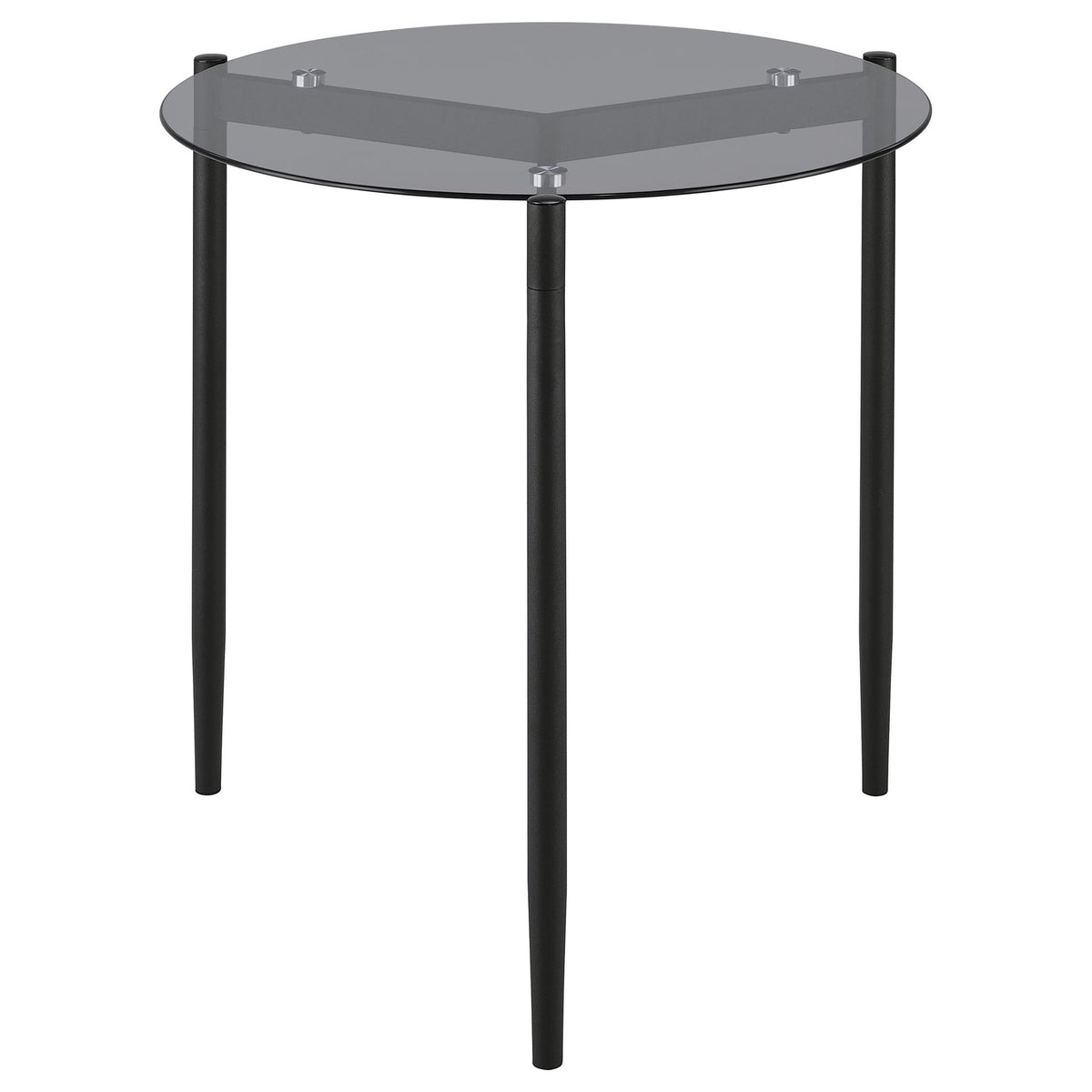 Rosalie 2-piece Round Coffee and End Table Set Grey