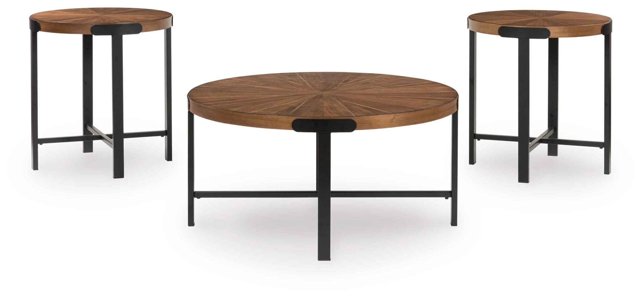 Crosstrail - Occasional Table Set (Set of 3) - Brown