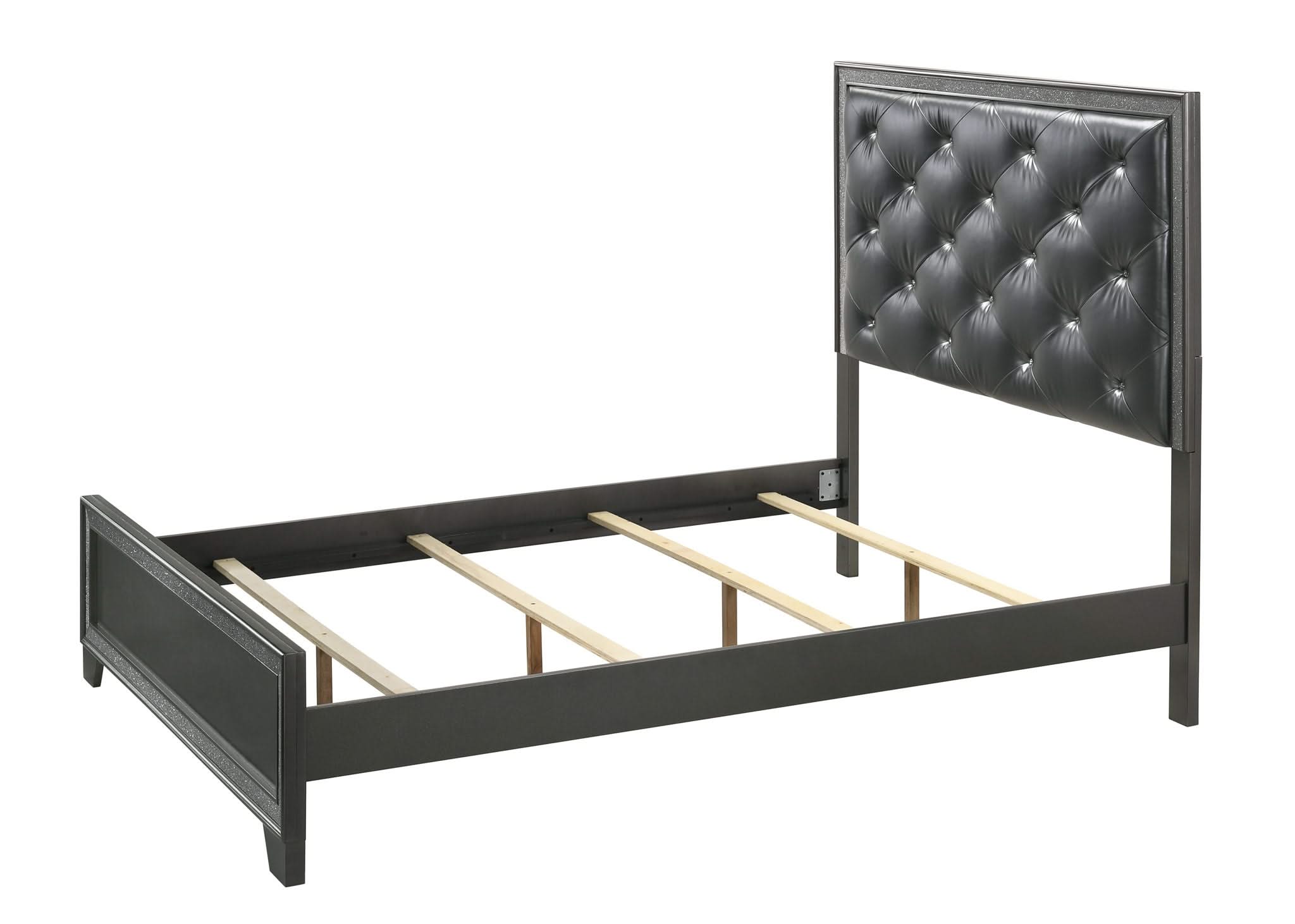 Kaia - Queen 5 Piece Bedroom Set - Dark Gray