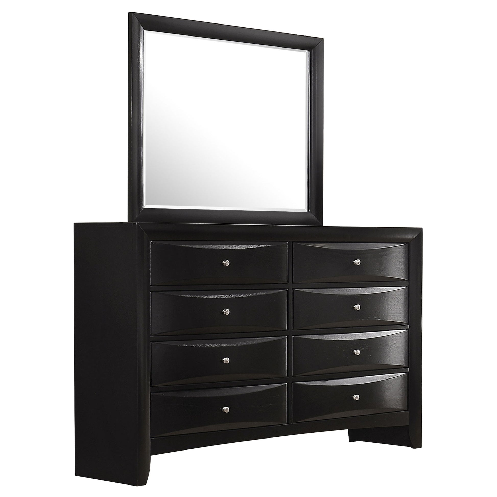 black 8 drawer dresser with mirror Briana - 8-Drawer Dresser With Mirror