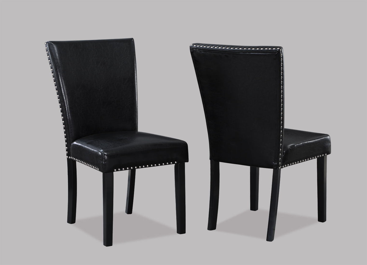 Tanner - 5 Piece Dining Room Set - White / Black