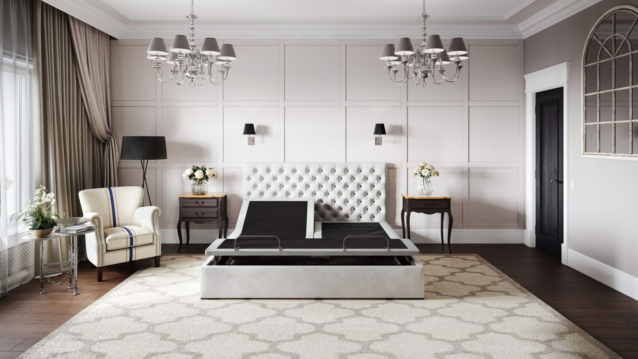 Bt3000 - Flex Head Adjustable Bed Base With Head And Foot Position Adjustment