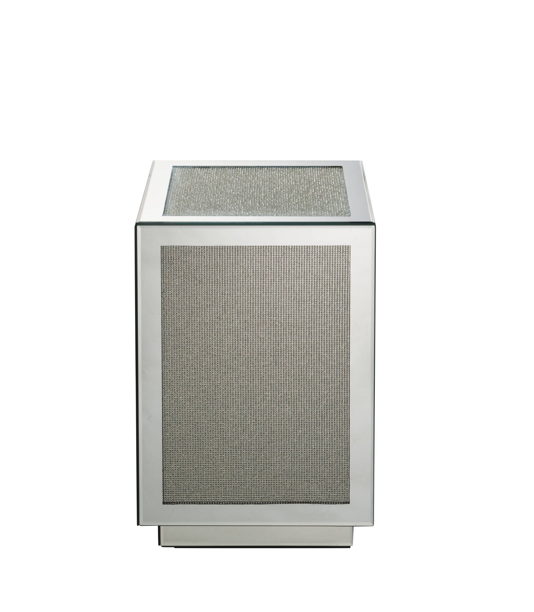 Noralie - Accent Table - Silver - Mirror
