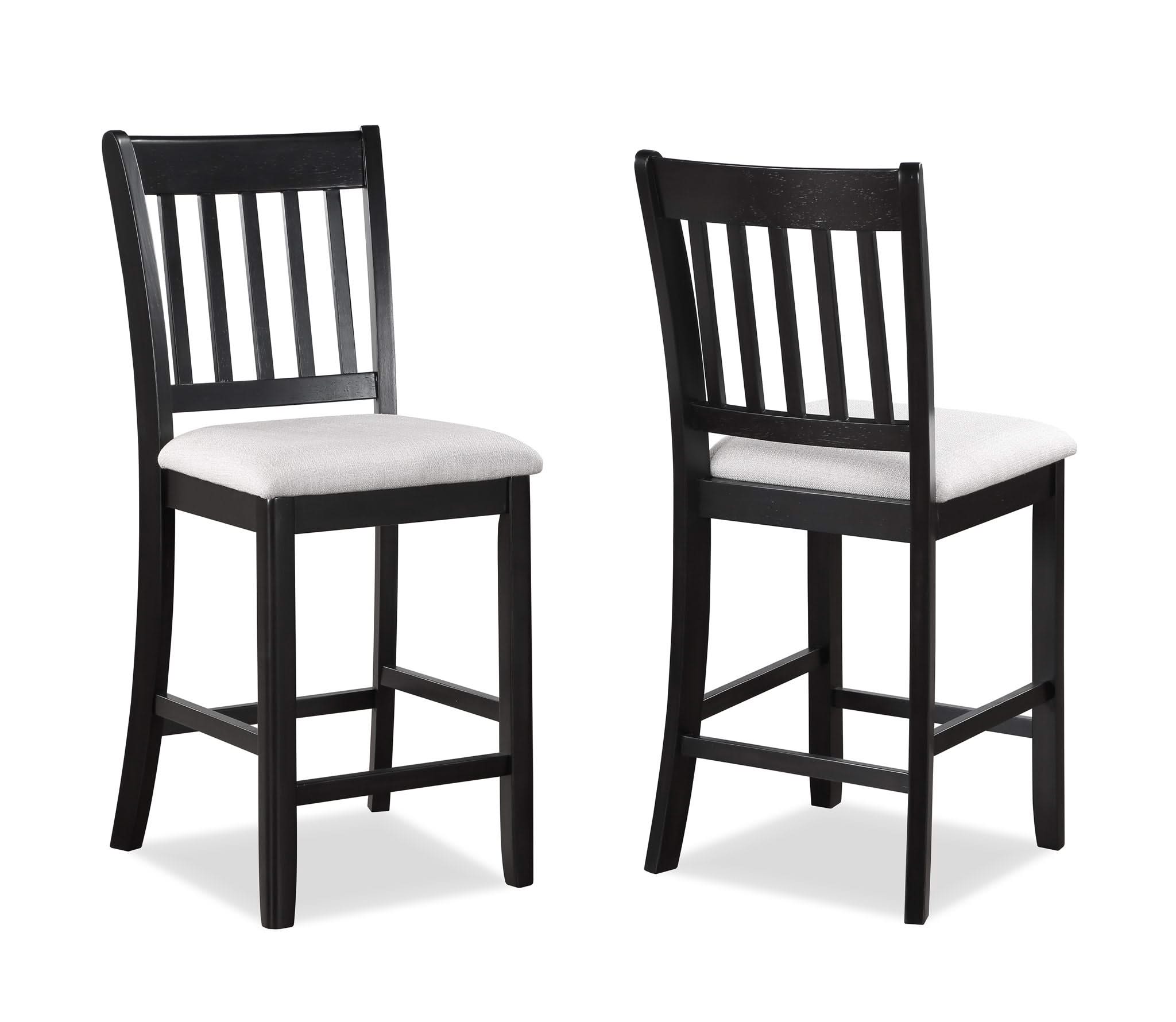 Salvador - 5 Piece Counter Height Set - Charcoal / White