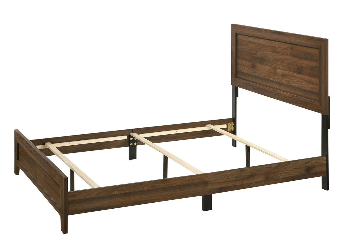 Millie - Queen 4 Piece Bedroom Set - Brown Cherry
