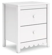 Hallityn - Two Drawer Night Stand - White