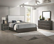 Sharpe - King 4 Piece Bedroom Set - Dark Gray