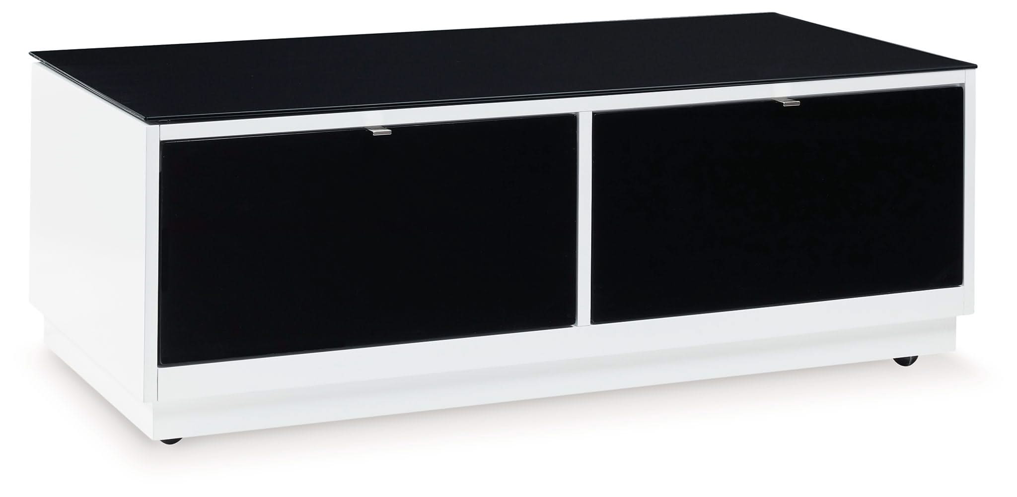 Gardoni - Rectangular Cocktail Table - White / Black
