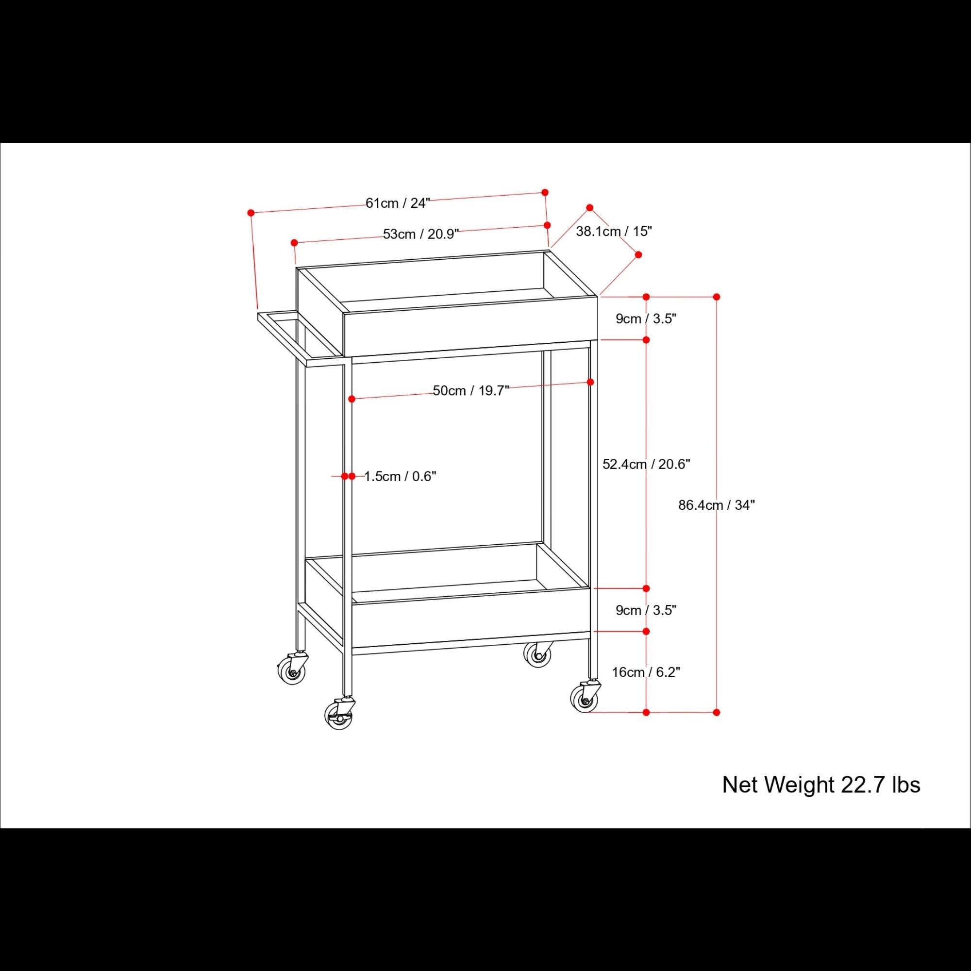 Simons - Bar Cart - Natural