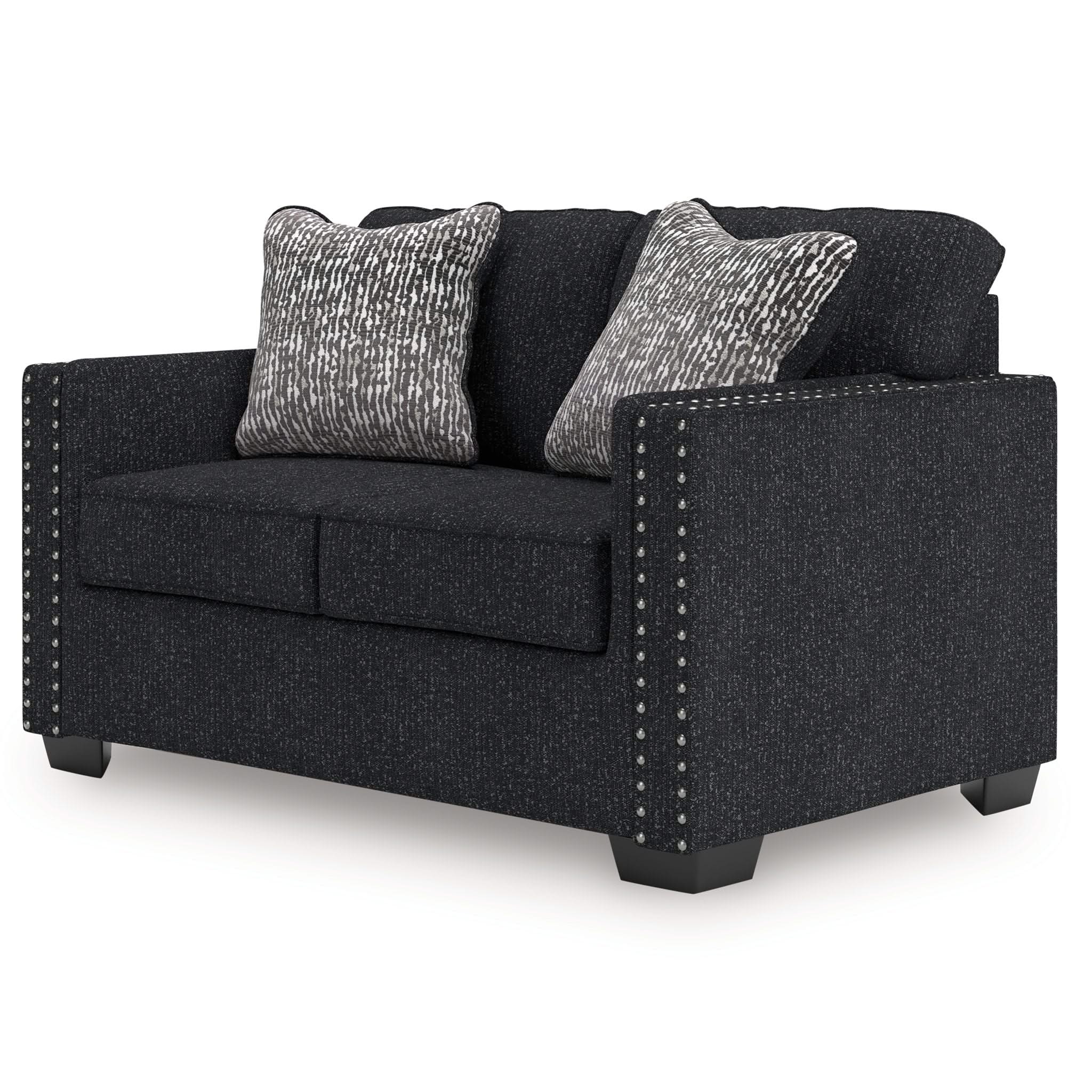 Jasmine Peaks - Loveseat - Coal