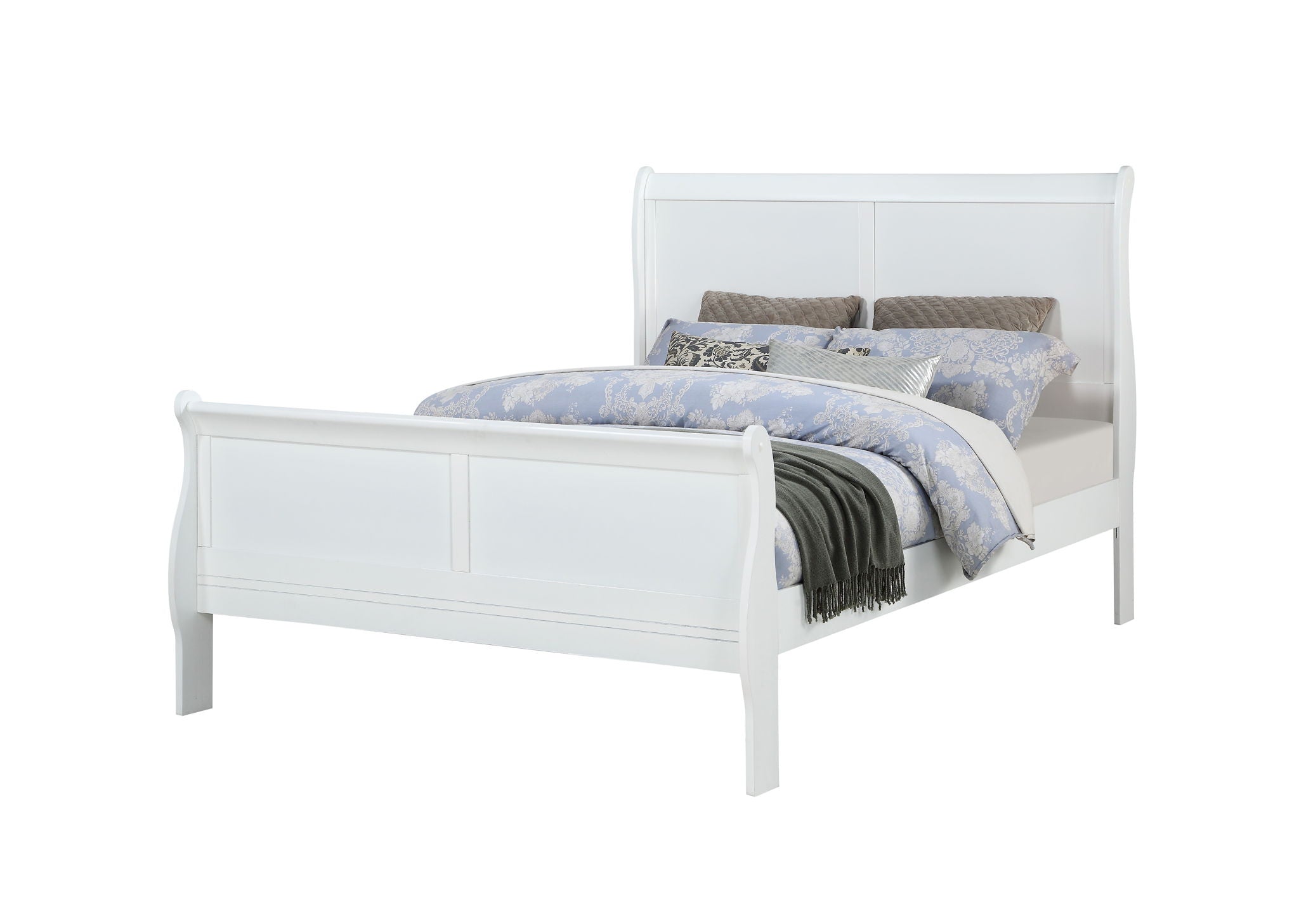 Louis Philip - Full 4 Piece Bedroom Set - White