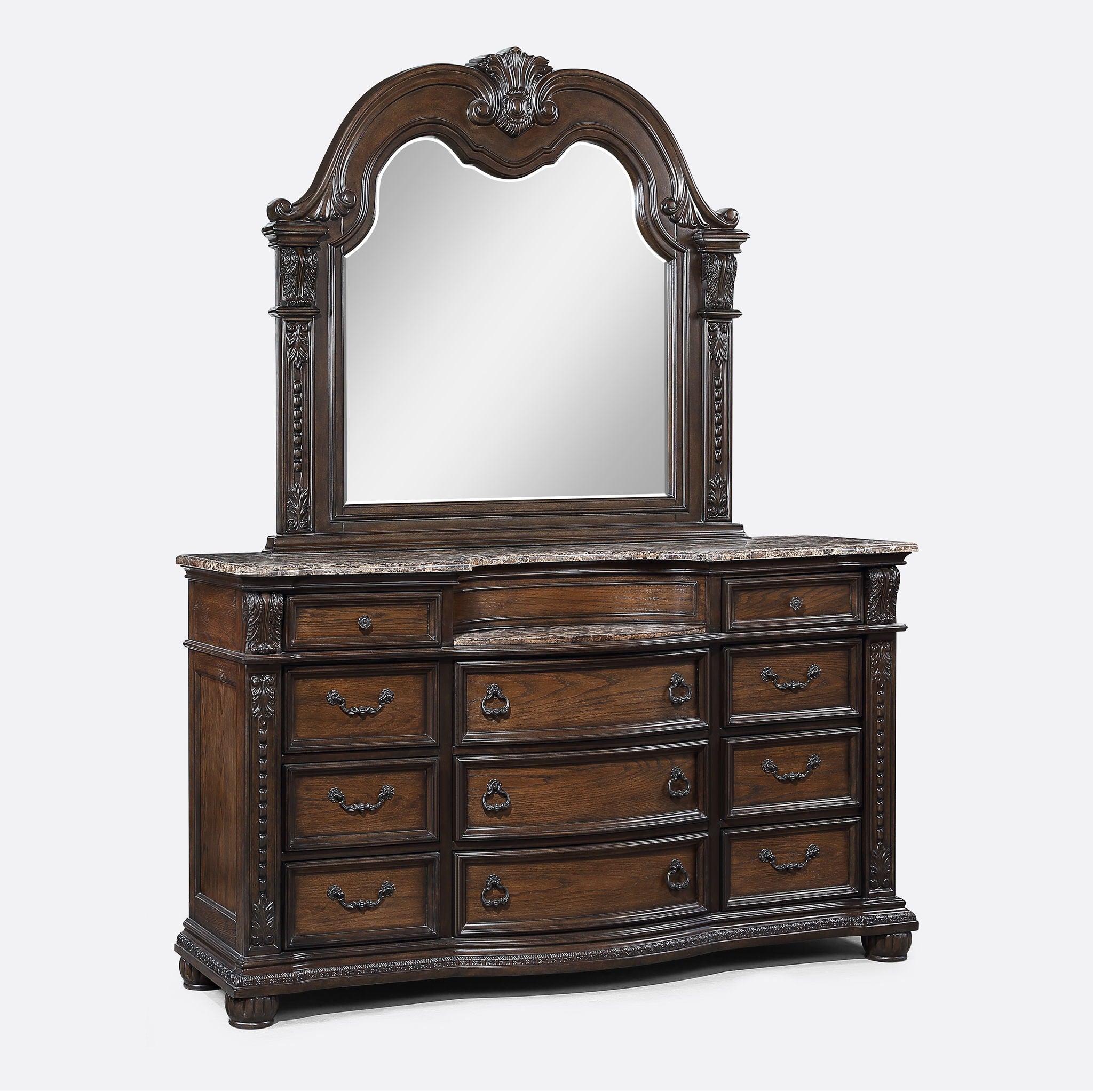Stanley - Queen 4 Piece Bedroom Set - Oak