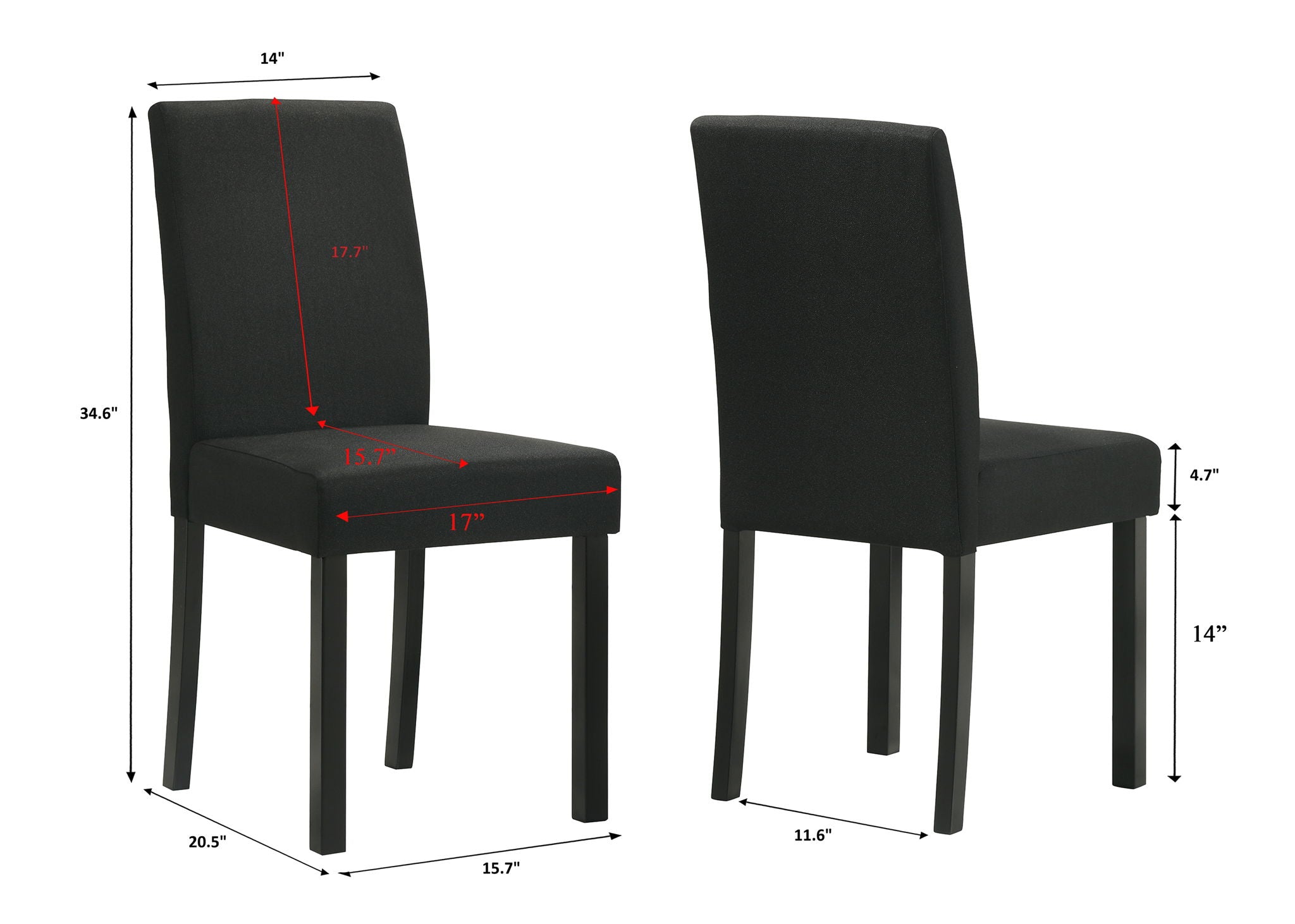 Resia - 5 Piece Dining Room Set - White / Black