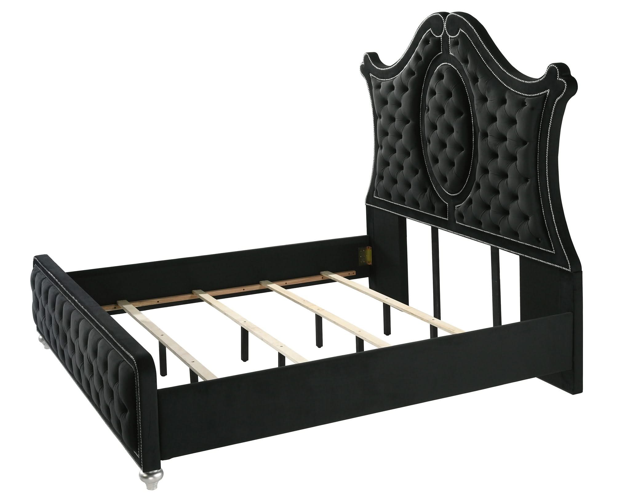 Cameo - King 5 Piece Bedroom Set - Black