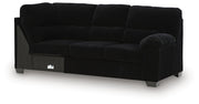 SimpleJoy - RAF Sofa With Corner Wedge - Onyx