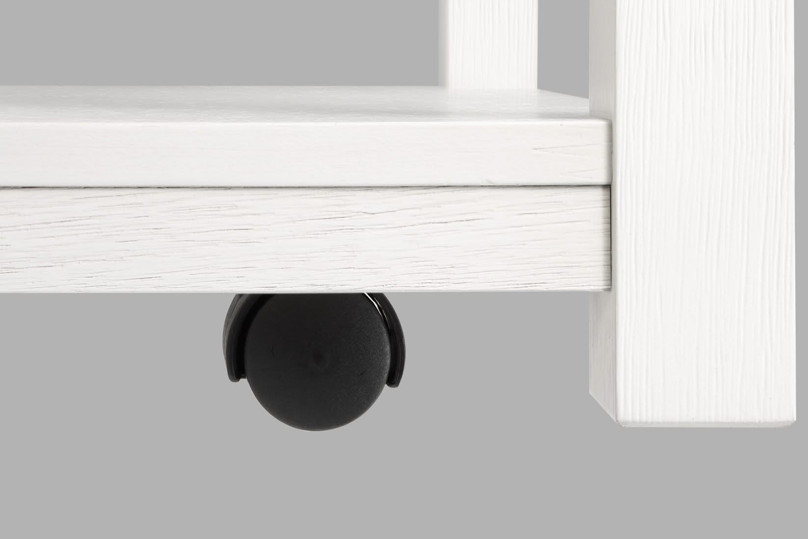 Dakota - Coffee Table With Casters - White