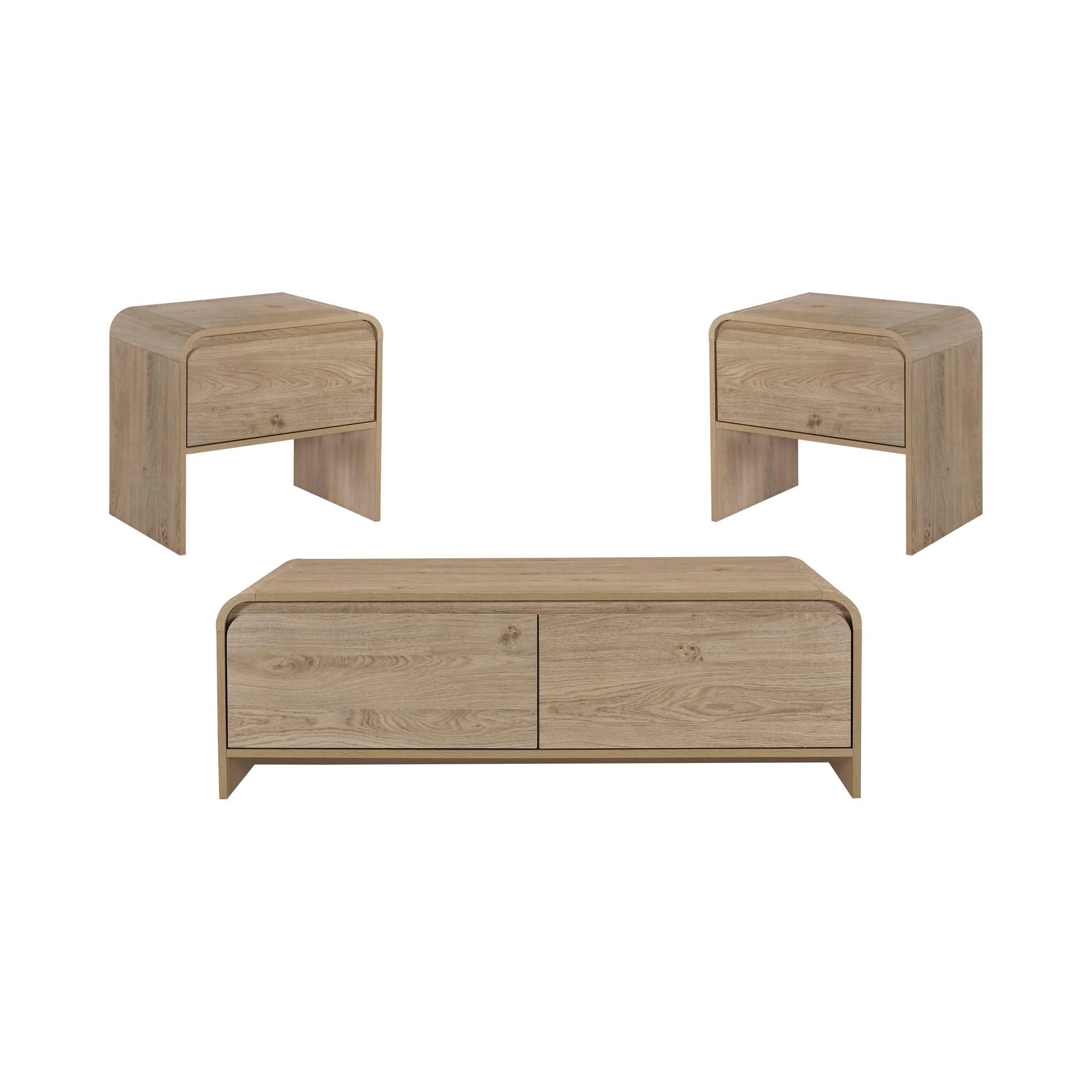 Mara - 3 Piece Cocktail Table & 2 End Tables - | Free Shipping ...