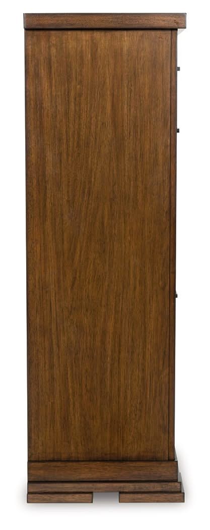 Taffenbrook - Five Drawer Chest - Medium Brown