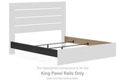 Hollivern - King Panel Rails - Dark Gray