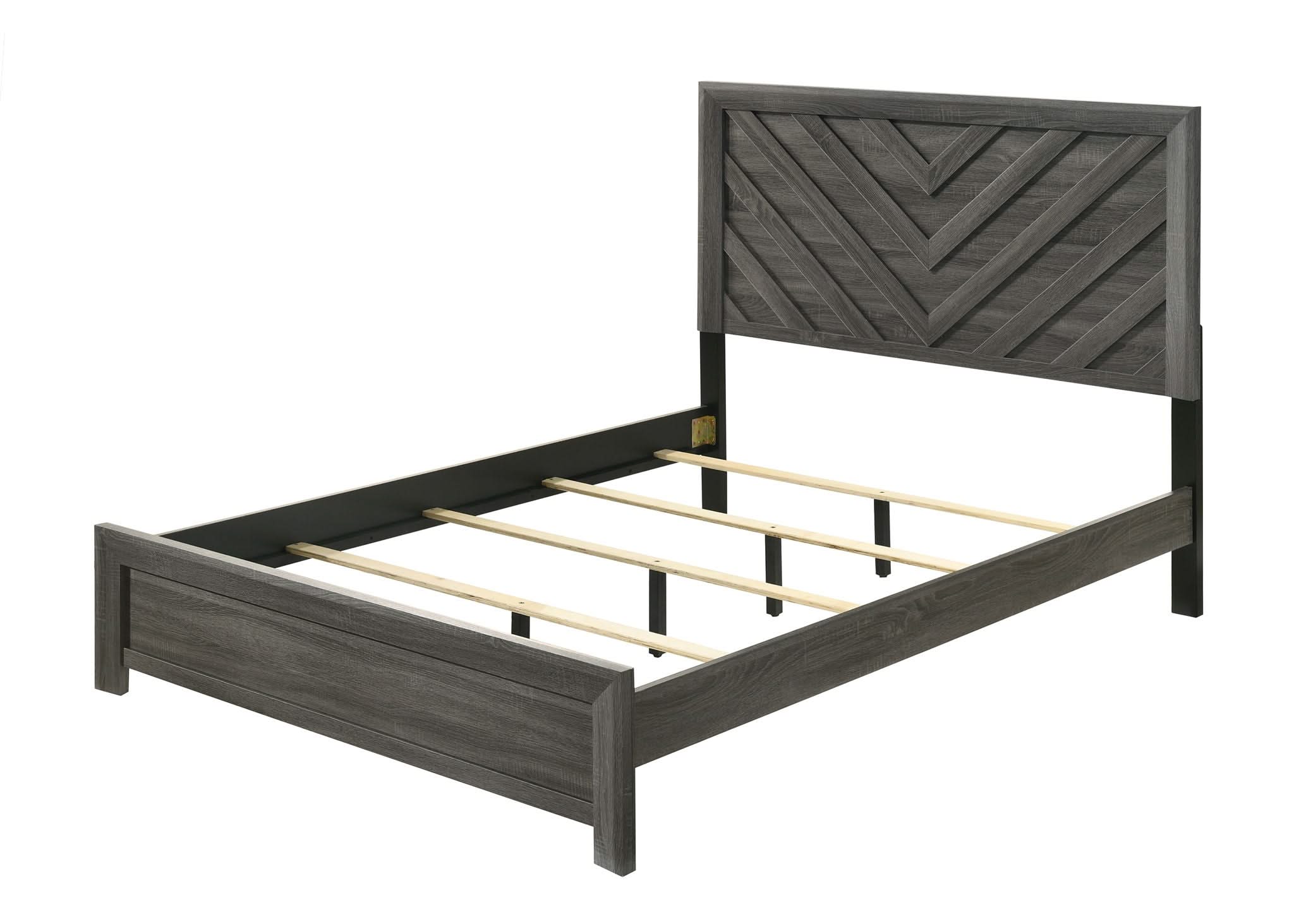 Valor - King Bed - Gray
