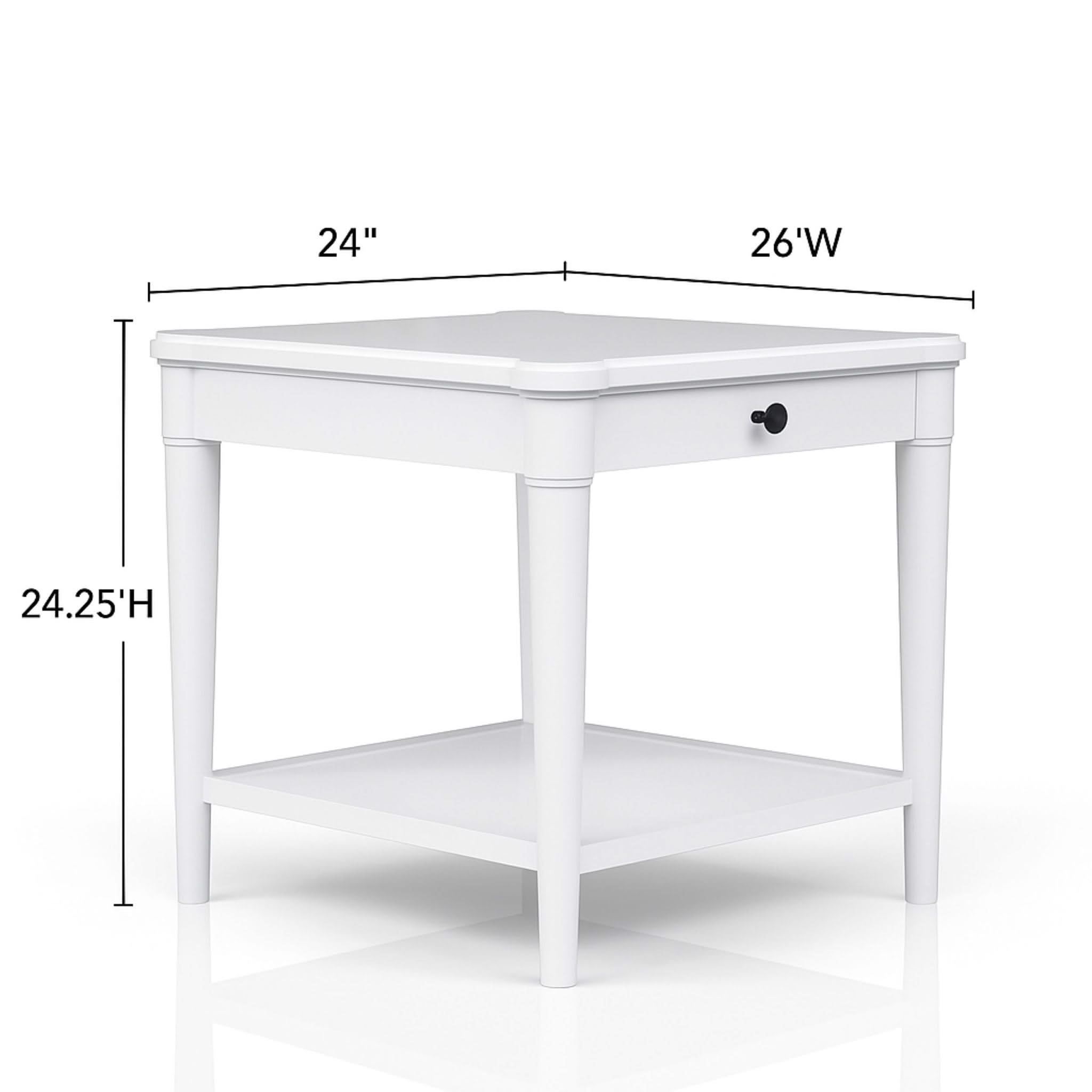 End Table With Storage Drawer