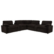 Collins 7-piece Modular Power Reclining Sectional Chocolate Brown