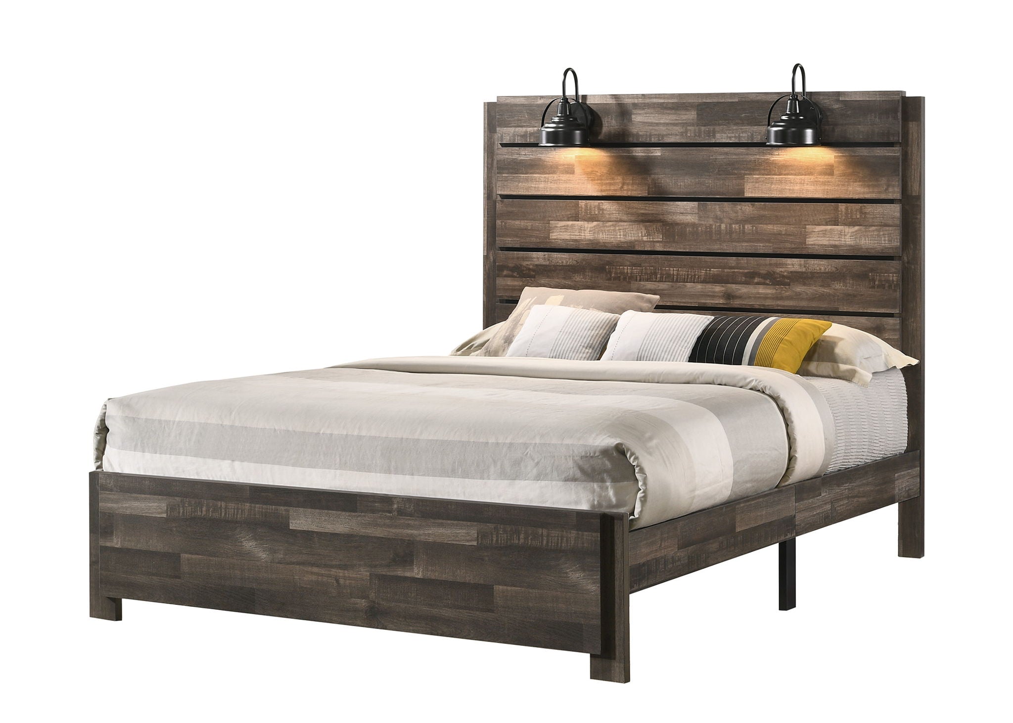 Carter - King 5 Piece Bedroom Set - Brown