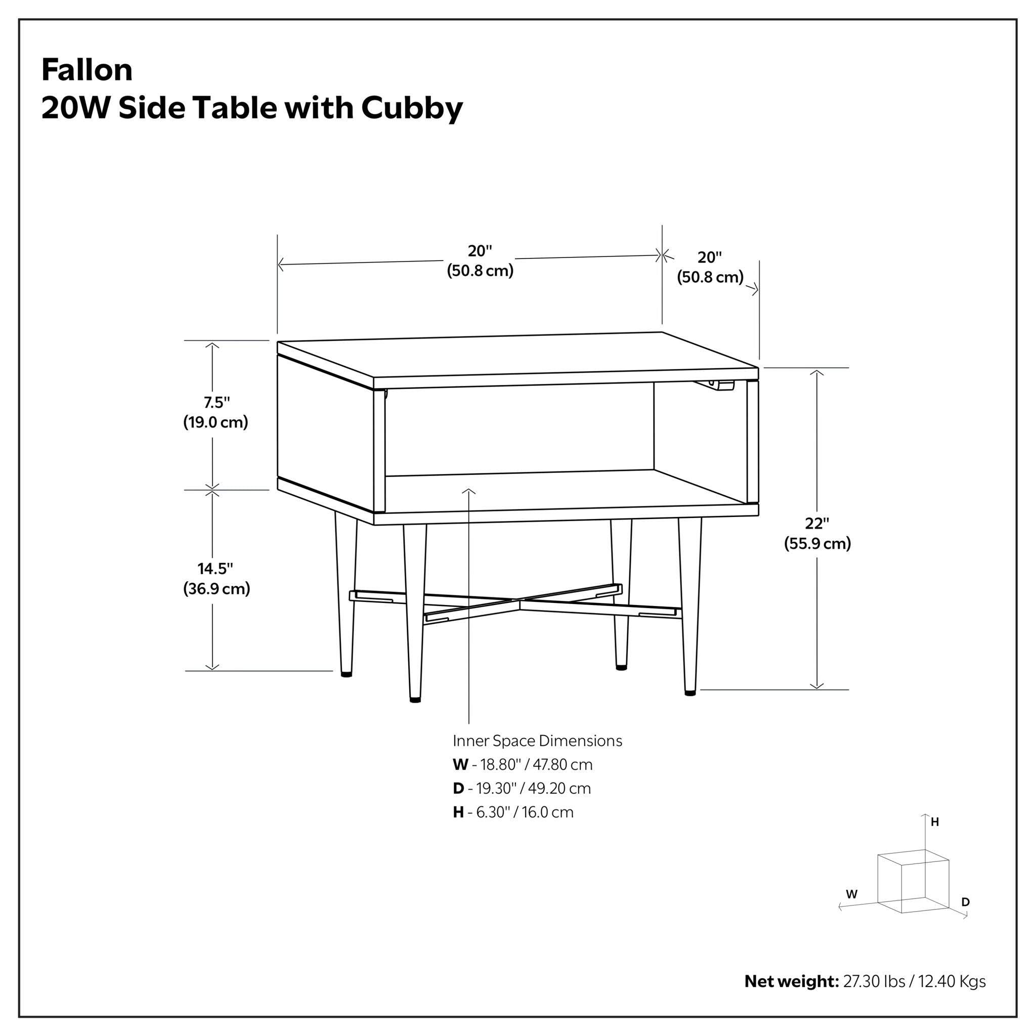 Fallon - End Table - Natural