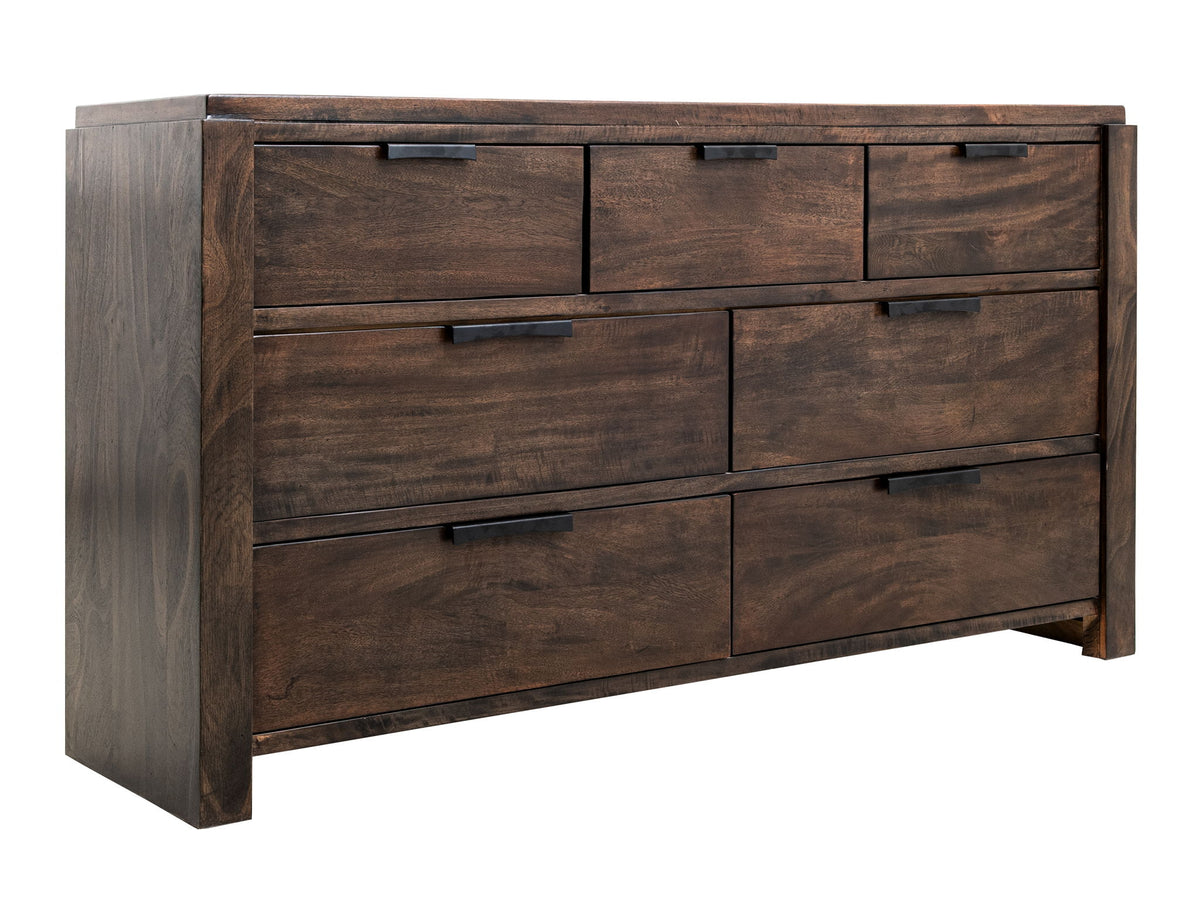 Raramuri - 7 Drawer Dresser - Dark Brown