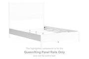 Binterglen - Queen/King Panel Rails - White