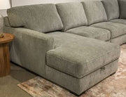 Stringer - LAF Corner Chaise With Storage - Moss