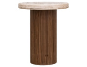 Sahara - End Table - Light Cream / Brown Caramel