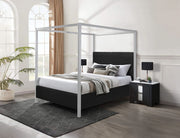 Cora - King Canopy Bed - Black