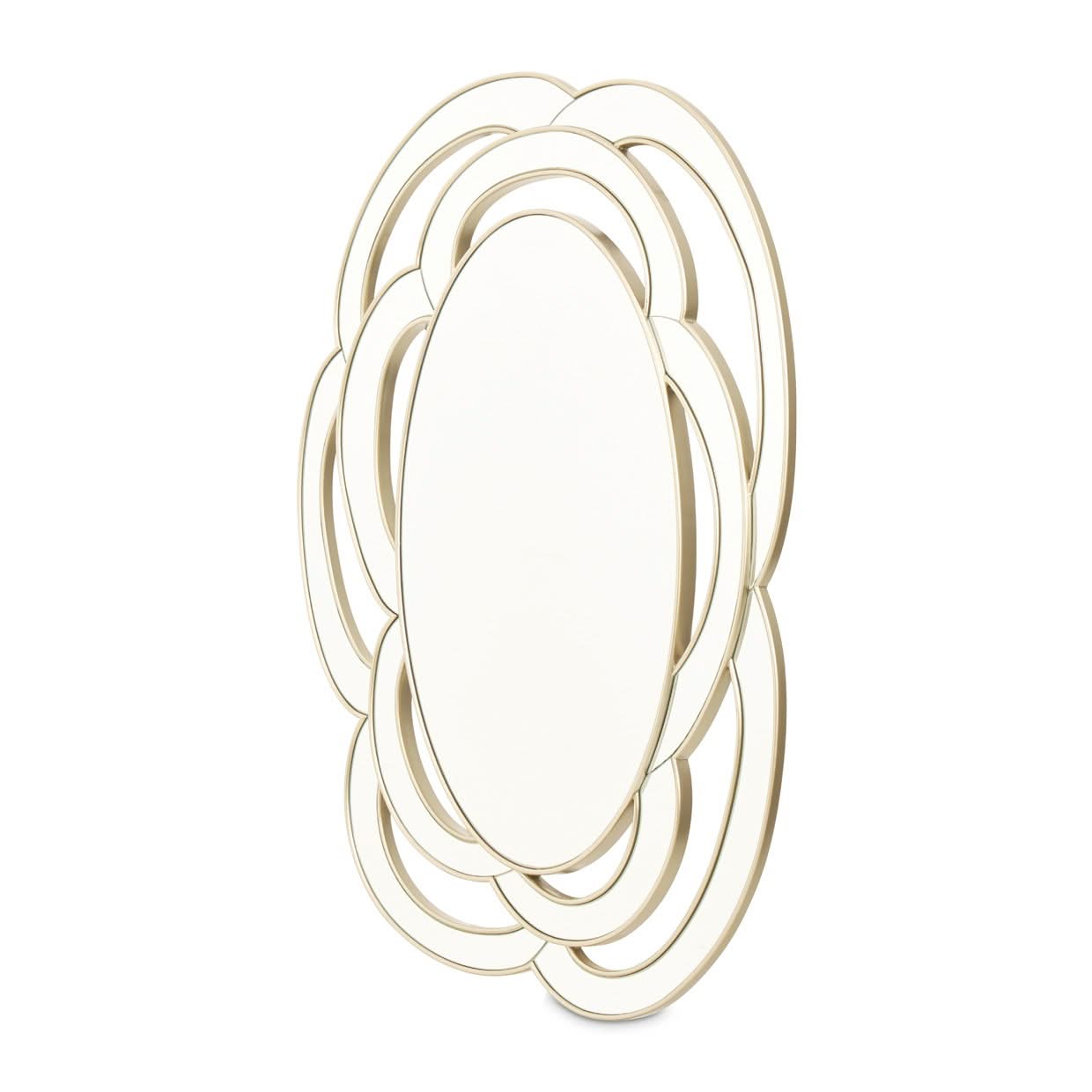 Camellia Field - Wall Mirror - Antique Gold