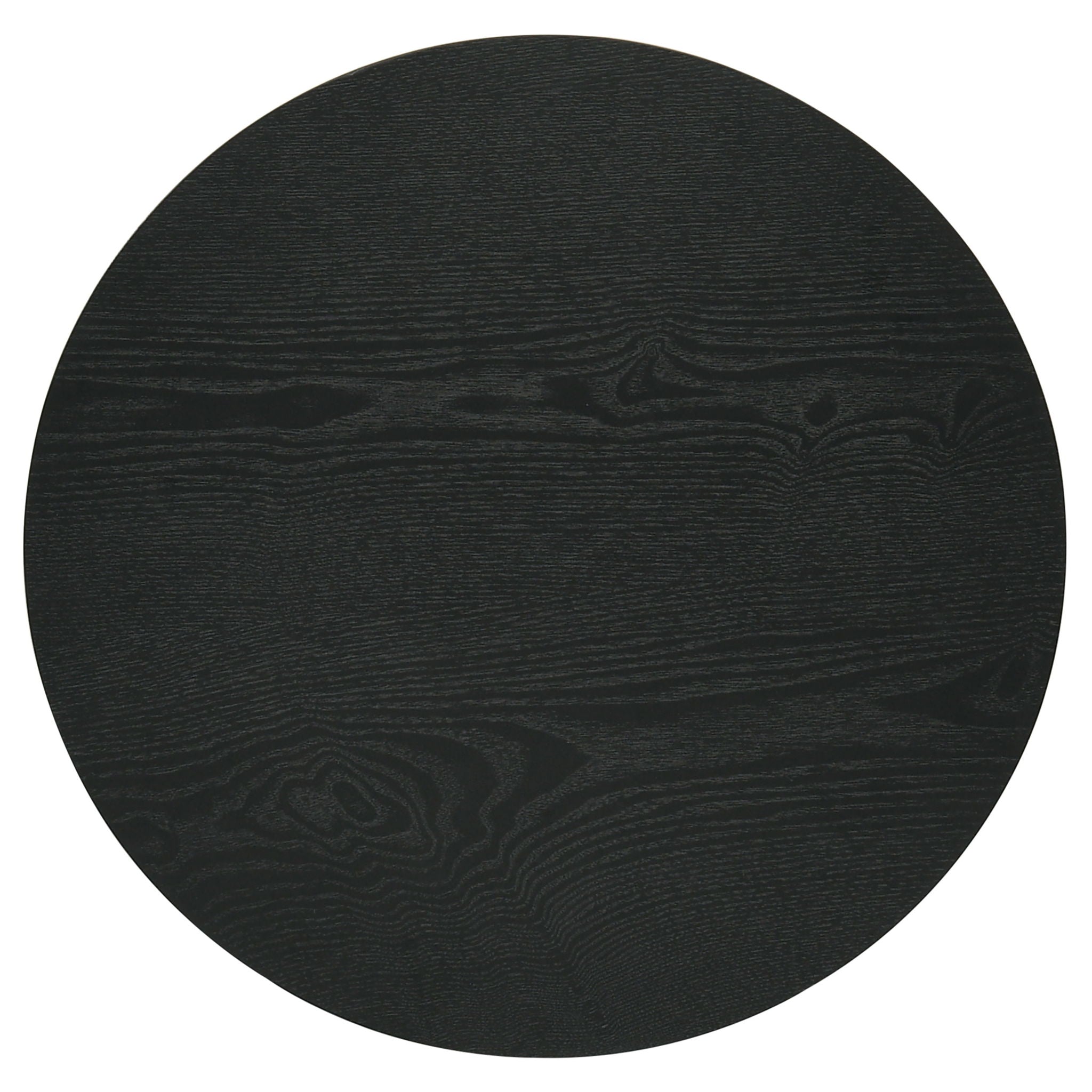 Hamlyn 3-piece Round Fluted Coffee and End Table Set Black