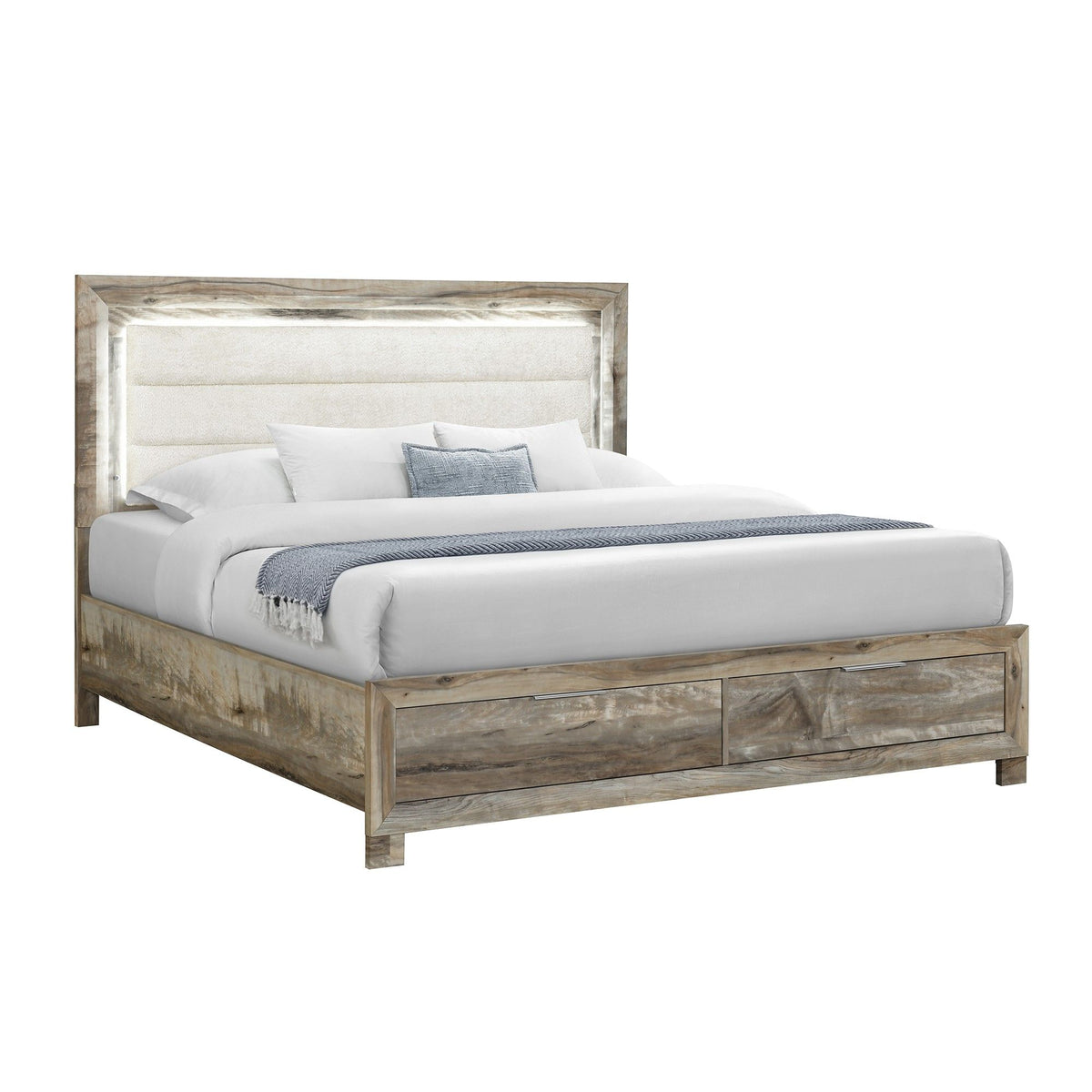 Cllisie - Bed With Padded Headboard