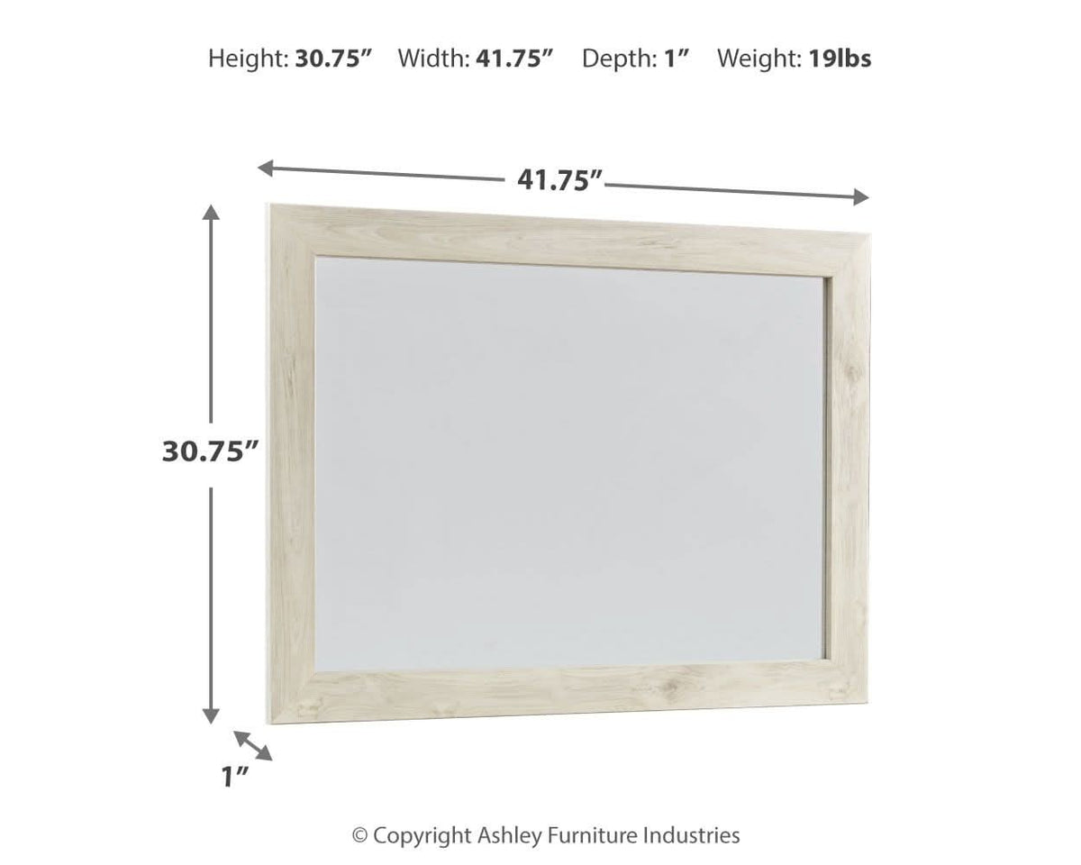 Cambeck - Bedroom Mirror - Whitewash