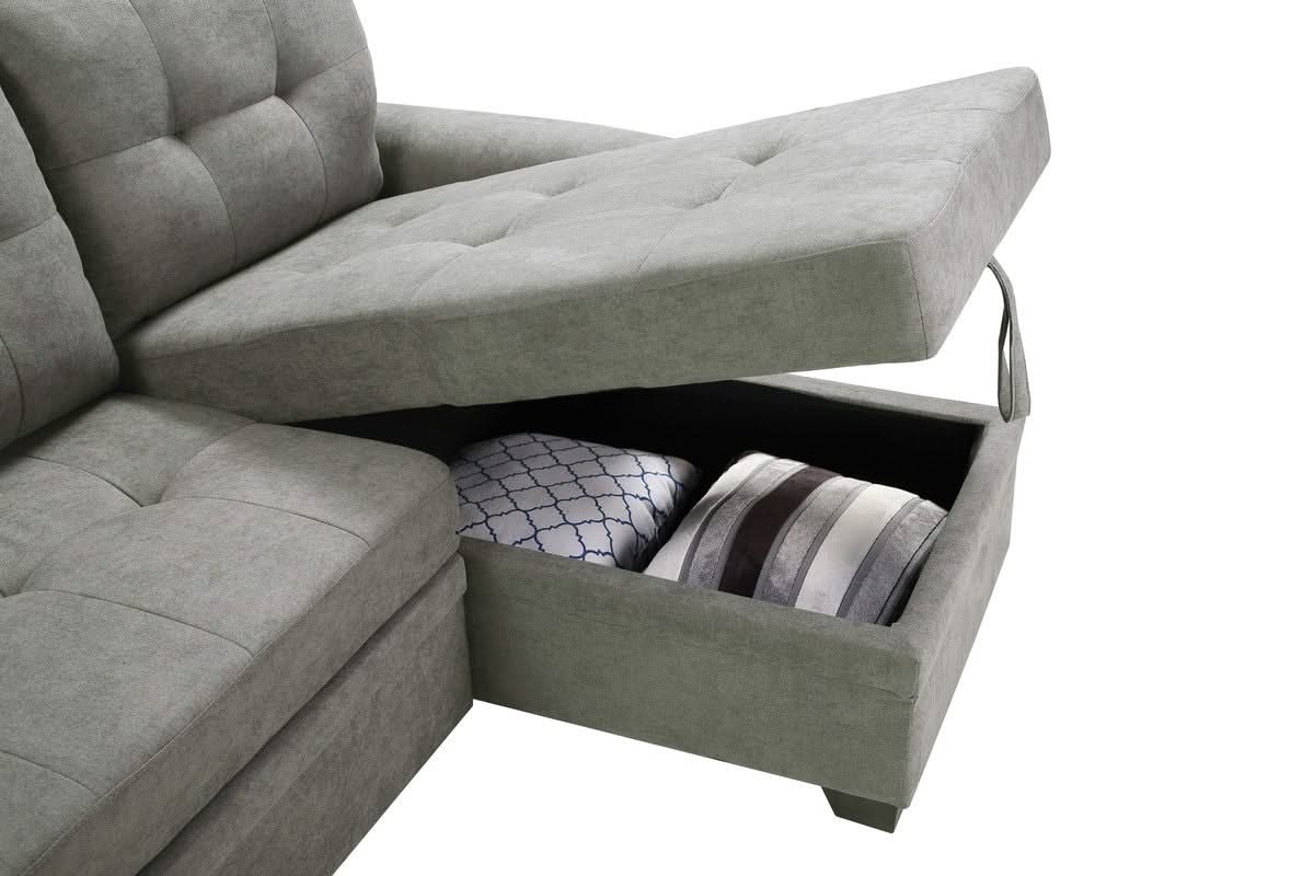 Lucca - Reversible Sleeper Sectional Sofa With Storage Chaise