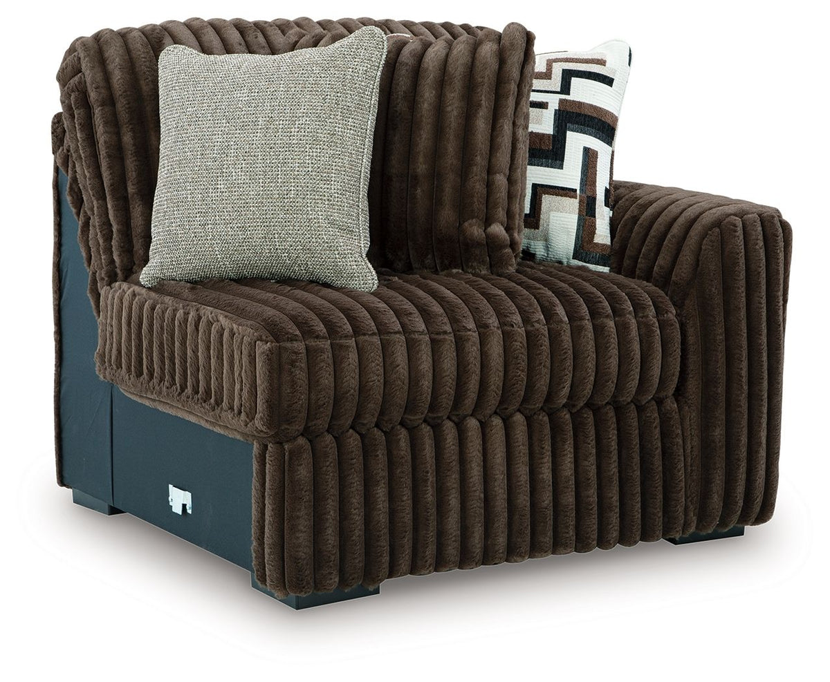 Midnight-Madness - RAF Corner Chair - Chocolate