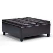 Harrison - Coffee Table Storage Ottoman - Tanners Brown