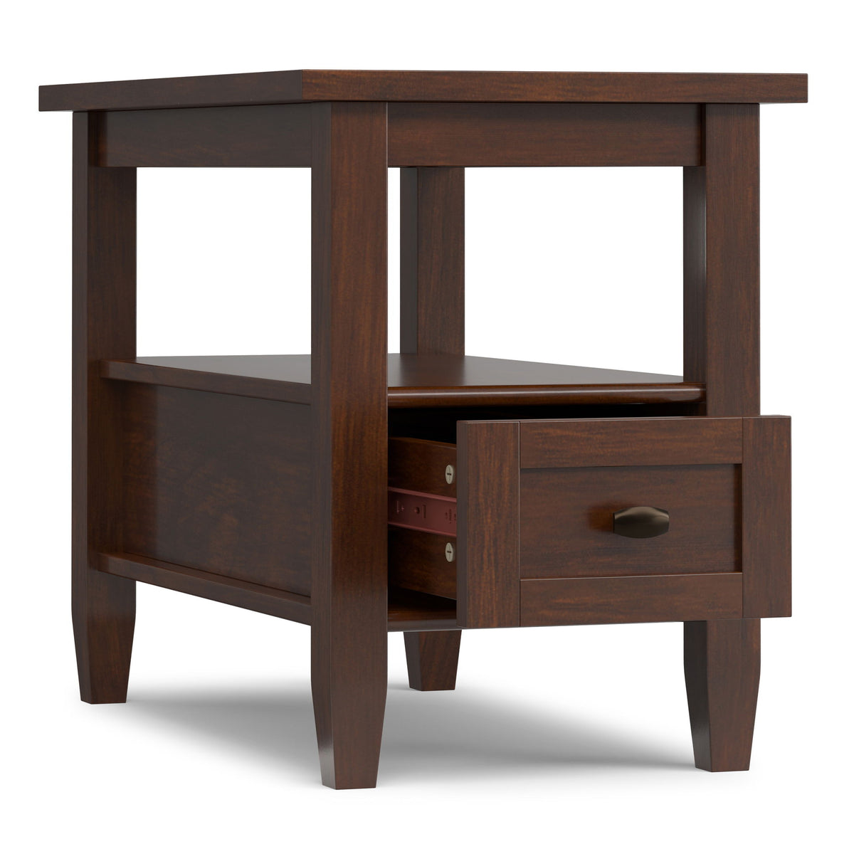 Warm Shaker - Narrow Side Table - Brown