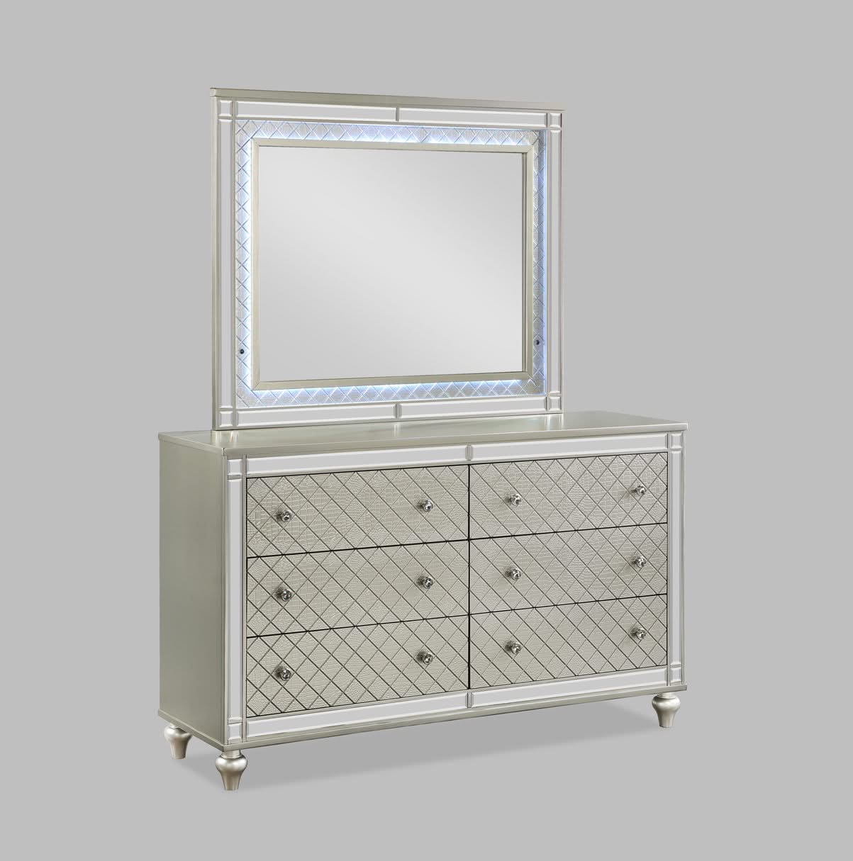 Cristian - Queen 4 Piece Bedroom Set - Champagne