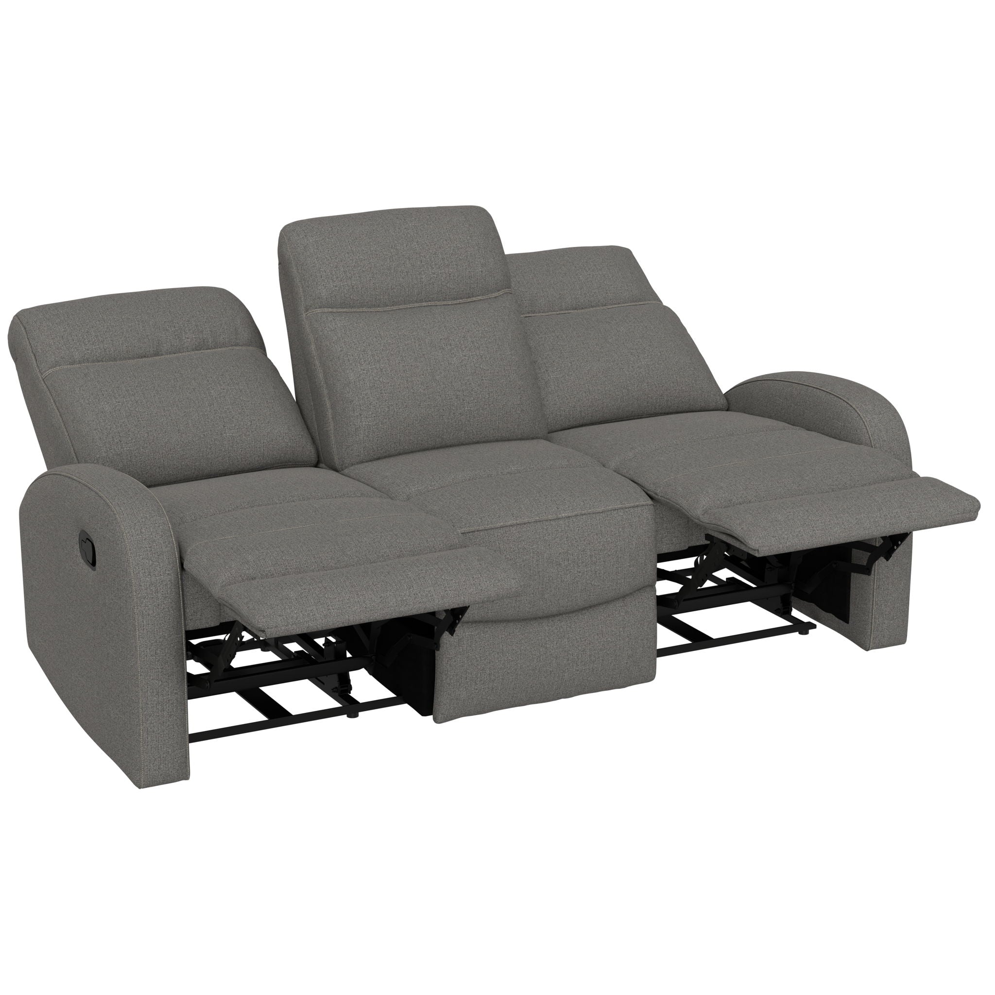 Manual Reclining Sofa With Dual Independent Recliners