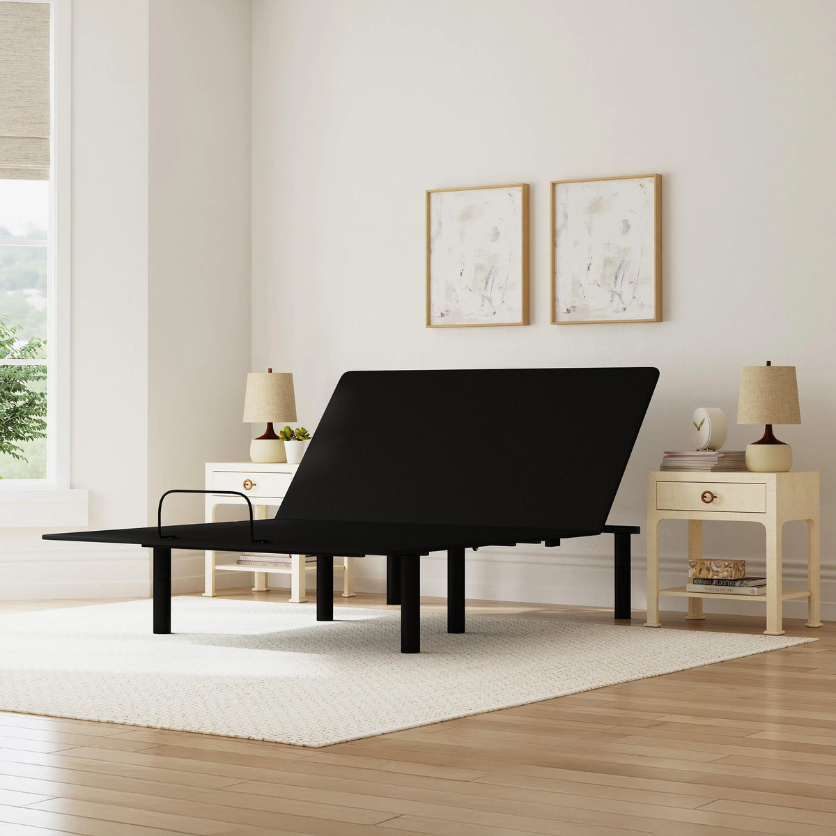 Head Up Adjustable Base with 60-Degree Head Positioning and Wired Remote