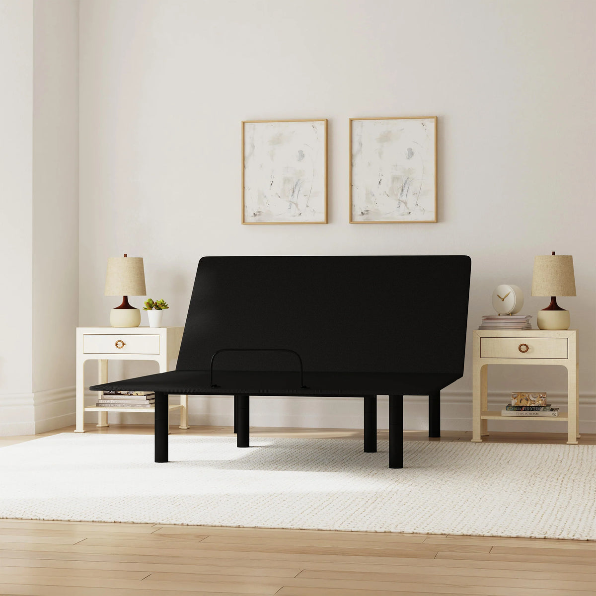 Head Up Adjustable Base with 60-Degree Head Positioning and Wired Remote