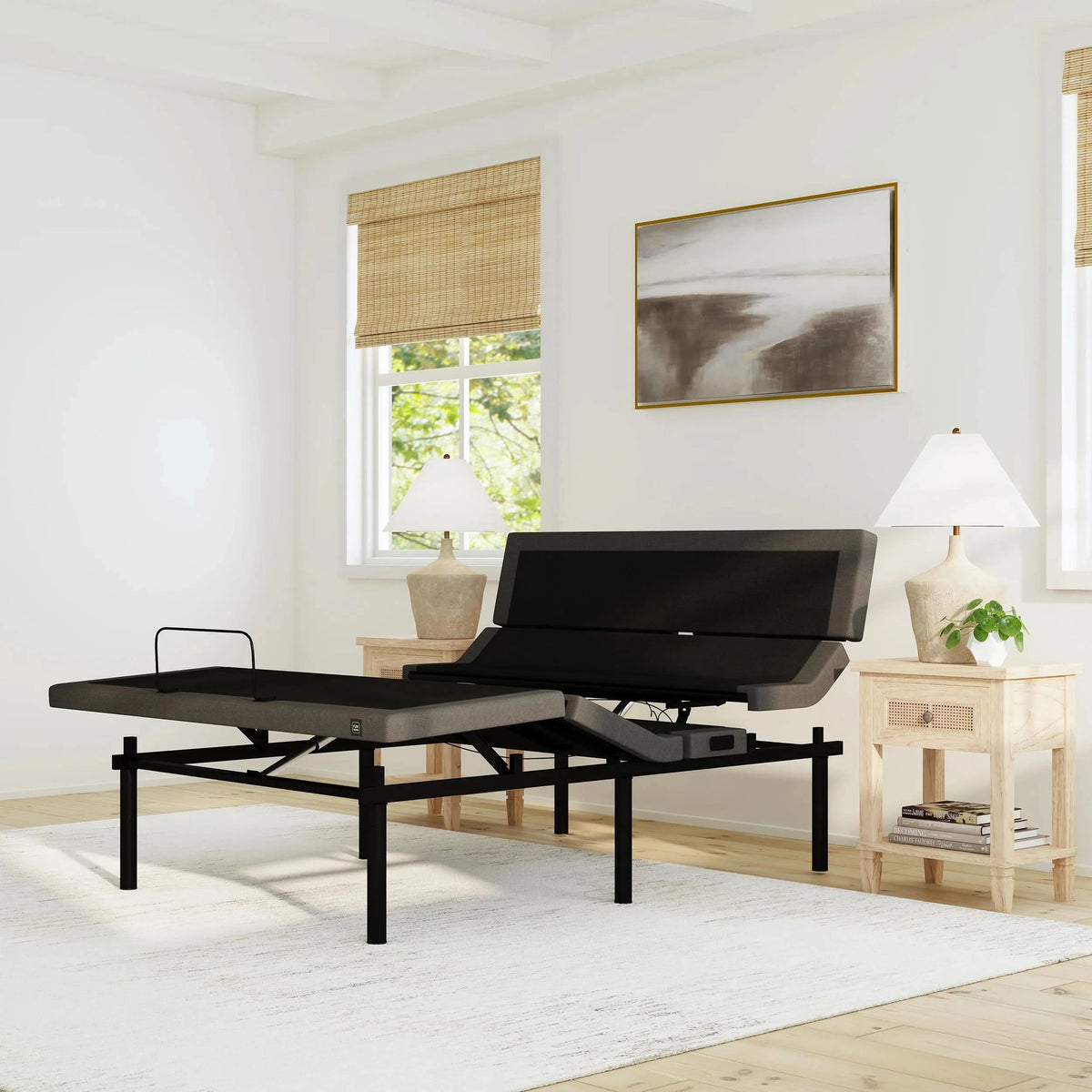Rize Contemporary IV King Adjustable Base with Head Tilt, Lumbar Support, Massage and Zero Gravity