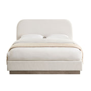 Linton - Upholstered Platform Bed With Curved Headboard